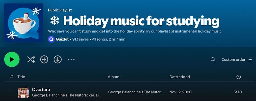 holiday marketing ideas - shareable playlist