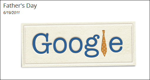 Father's Day Google Doodle