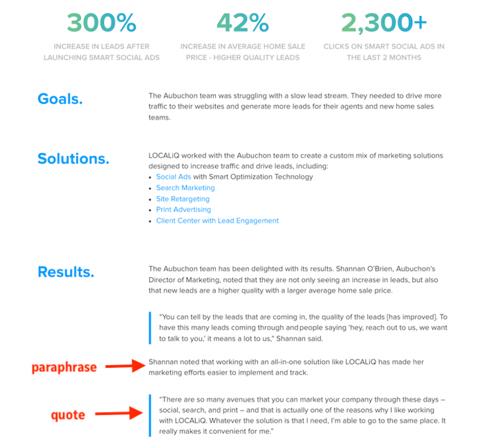 example of a written case study analysis