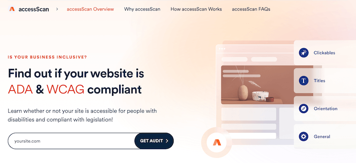 website accessibility tool - accessscan
