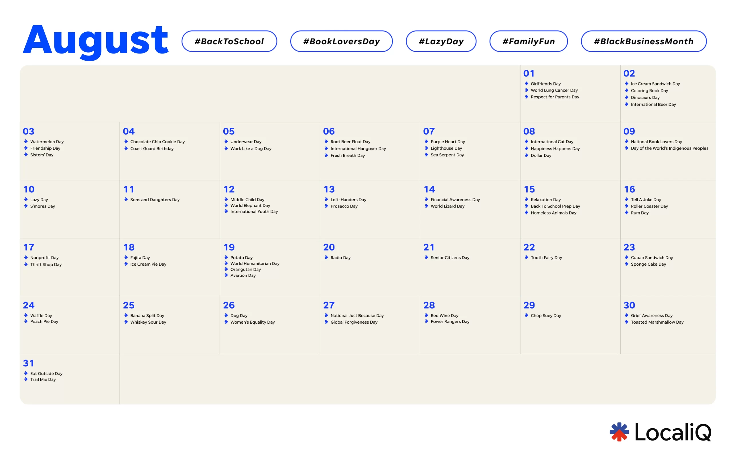 august 2025 marketing calendar