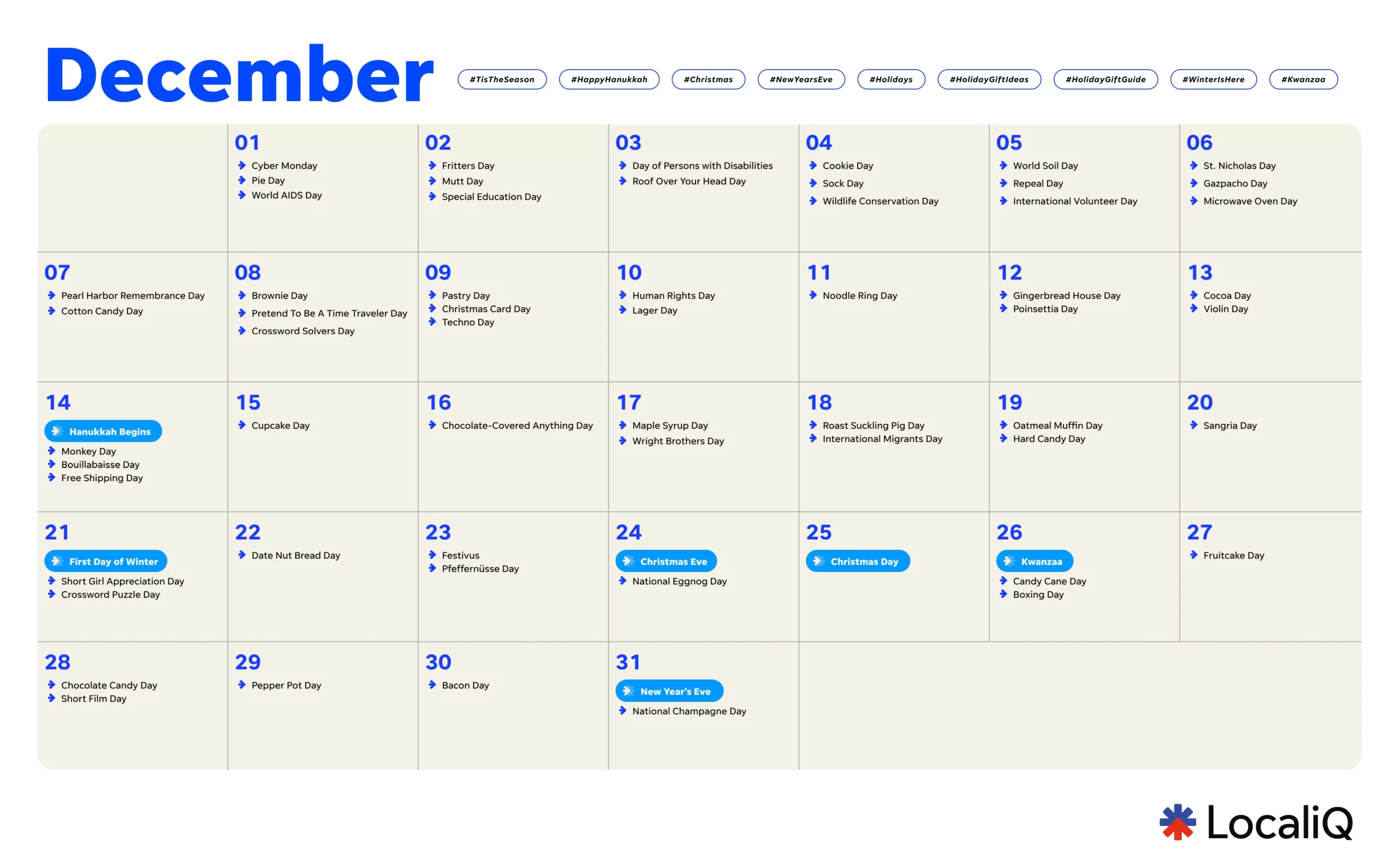 december 2025 marketing calendar