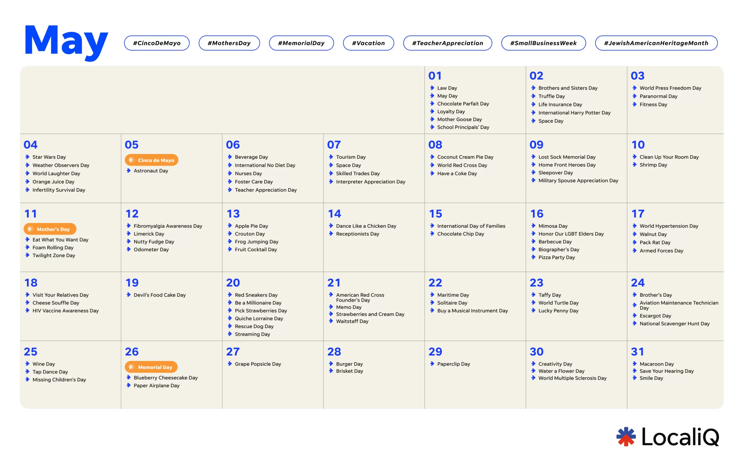 may 2025 marketing calendar