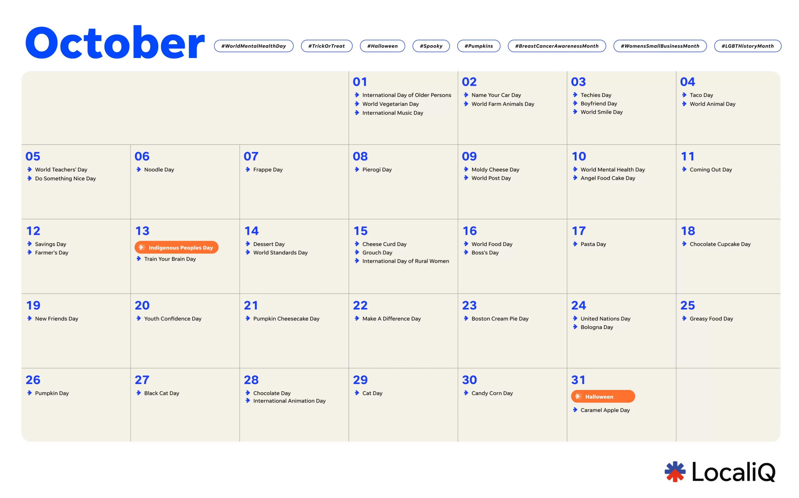 october 2025 marketing calendar