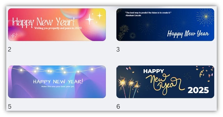 happy new year wishes - example email templates