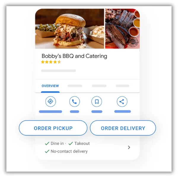 google business profile for restaurant