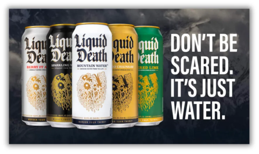 copywriting example from liquid death