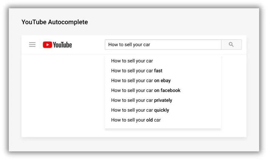 How to promote your YouTube channel - screenshot of YouTube search.