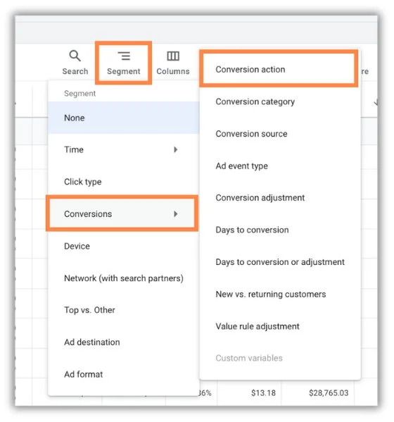 how to find conversion actions in google ads for google ads audit