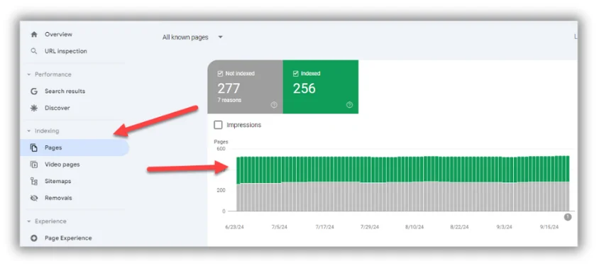 page index report in google search console