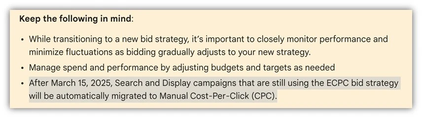 enhanced cpc - tip for final end date of ecpc