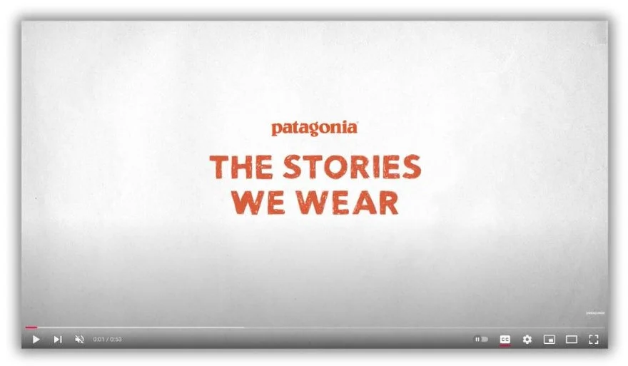 Purpose-driven marketing - Screenshot of Patagonia video.