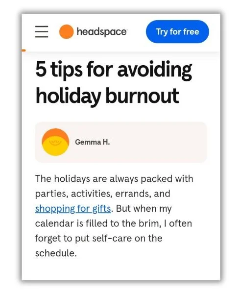 winter content ideas - tips for avoiding holiday burnout.