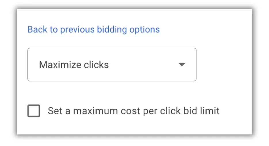 google ads smart bidding maximize clicks strategy